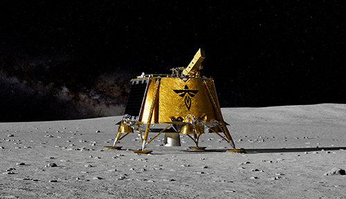 Firefly Blue Ghost lander on the Moon